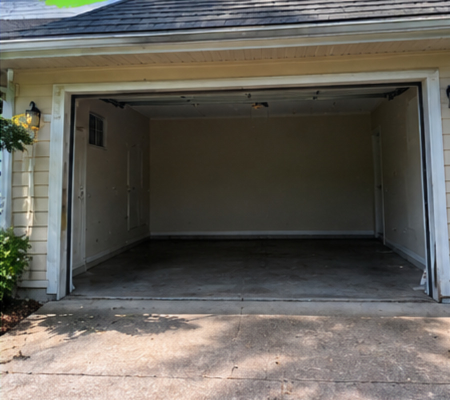 The same garage after the EZ Clean property reset